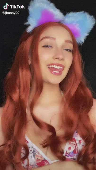 Ahegao Spit TikTok Tongue Fetish gif