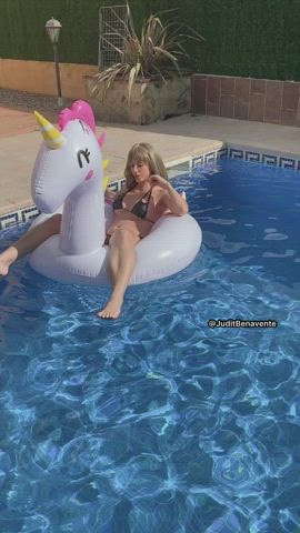 Bikini Blonde Body Boobs Girls Legs OnlyFans Pool gif