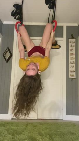 Upside down titty reveal