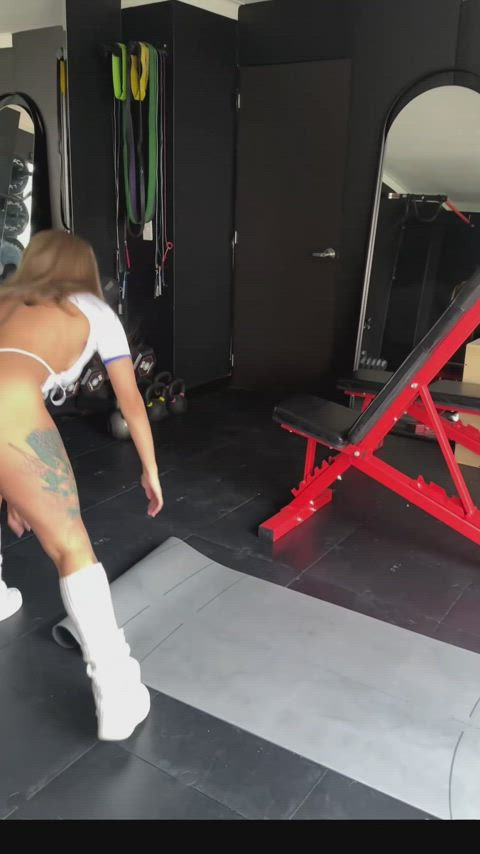 ass big ass big tits brunette doggystyle gym gymnast latina onlyfans pussy gif