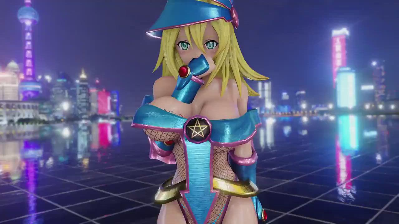 Dark magician girl dances to laysha's "Chocolate Cream"