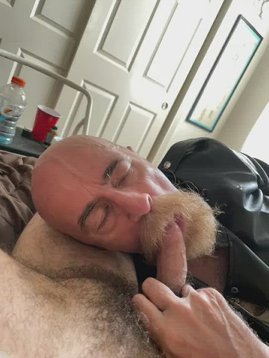 He gives an amazing blowjob