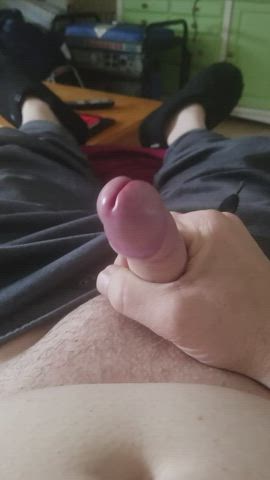 Cock Cum Cumshot Uncut gif