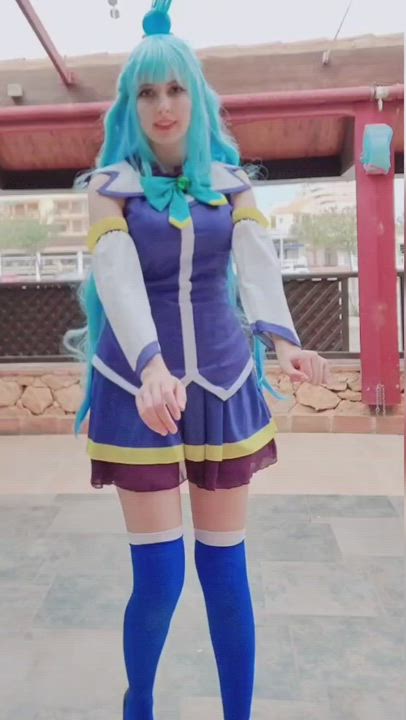 Aqua from Konosuba clip by Kerocchi