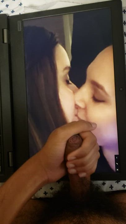 Covered two hot streamers kissing
