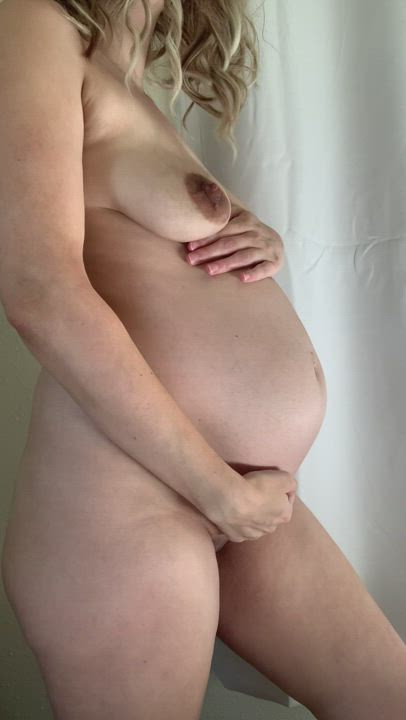 Belly Button Boobs MILF Pregnant Pussy gif