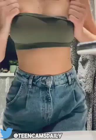 18 Years Old Amateur Big Tits OnlyFans Strip Teen TikTok Porn GIF by tiktoksluts