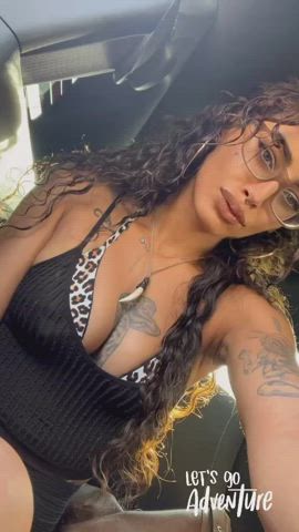 australian cleavage cute glasses lips perky tattoo tits turkish gif