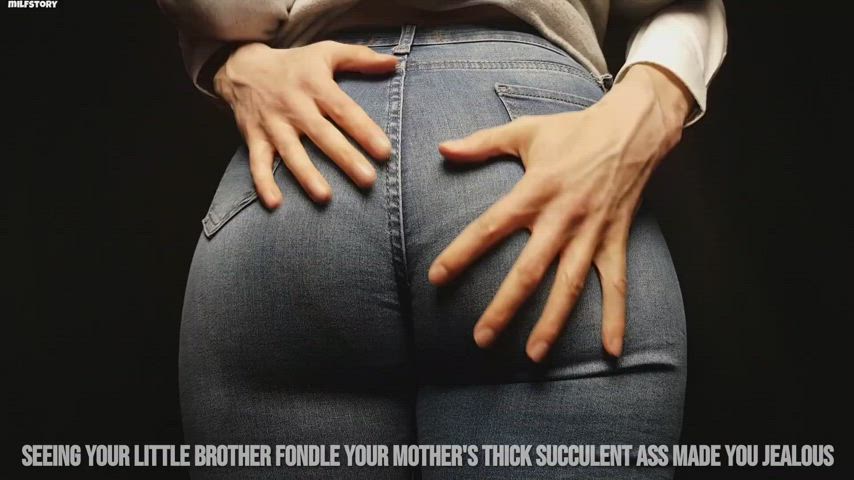 caption family groping milf mom step-mom taboo gif