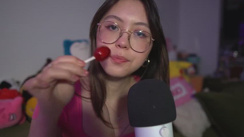 asmr asian candy sexy sucking gif