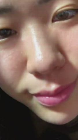 Amateur Asian Korean Masturbating Solo gif