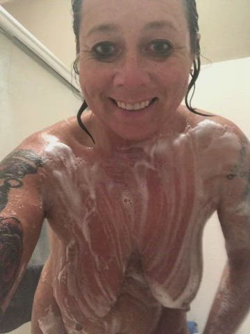 Shower Soapy Tits gif