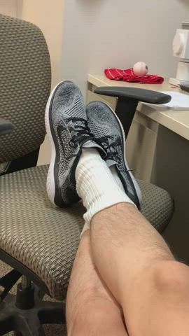 office shoes socks gif