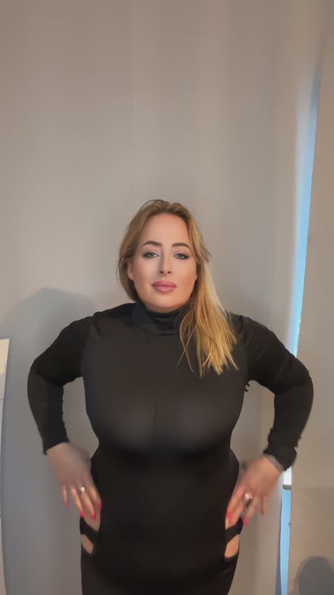 ass bbw bbwgoddesstay belly button big tits blonde boobs belly gif