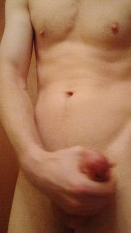 amateur big dick masturbating gif