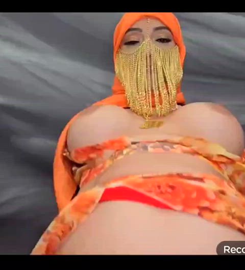 arab big tits boobs desi hijab muslim natural tits pov riding whore gif