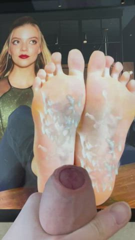 Cum Cumshot Fake Feet Soles Tribbing Tribute gif