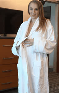 naked pregnant robe gif