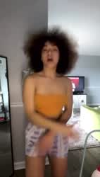 Amateur Boobs Booty Bouncing Bouncing Tits Ebony Homemade Twerking gif