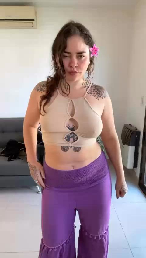 chubby curvy dance dancer hairy hairy armpits r/ballerinagirls gif