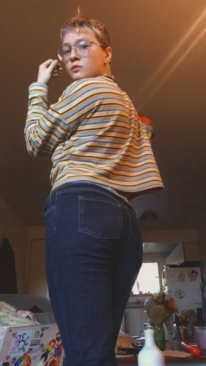 FTM Jeans Strip gif