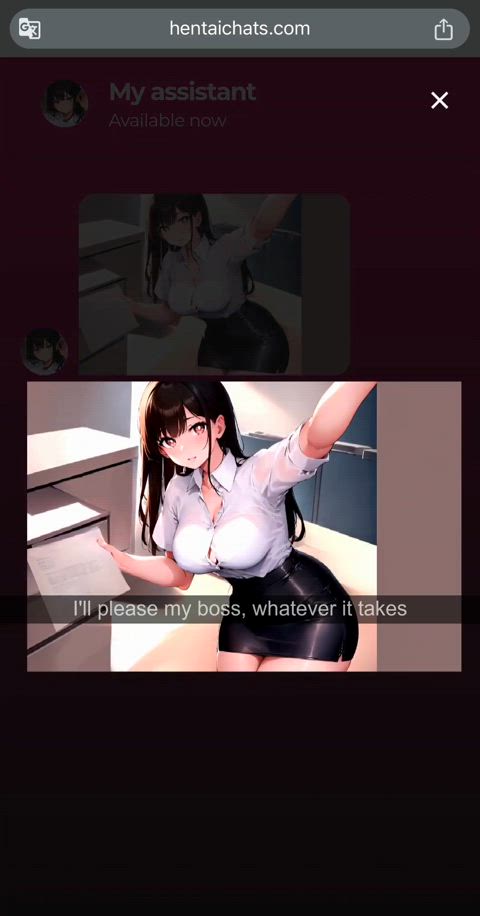 big tits boss hentai office gif