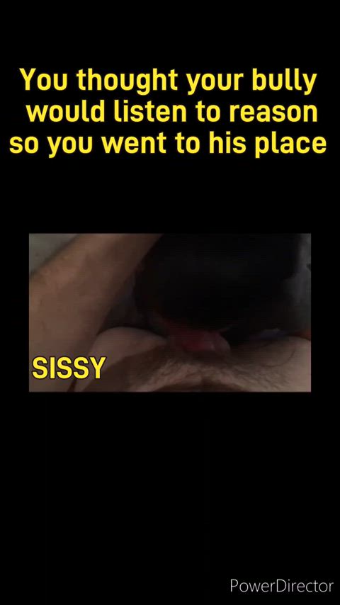 blowjob bully caption gay petite sissy sissy slut trans sissycaption gif