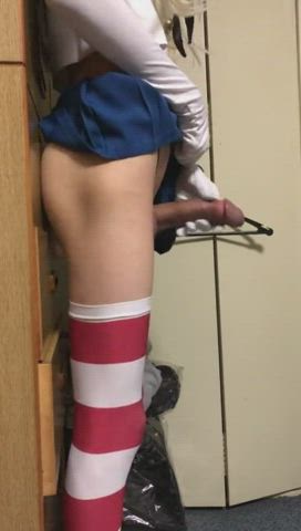 anal cosplay cum trans gif