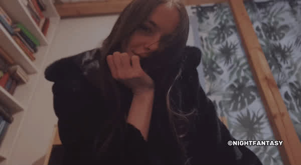 amateur brunette cute nsfw onlyfans pubic hair small tits solo teen tits gif
