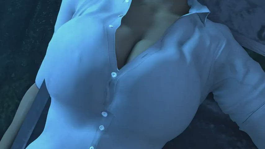 3D Animation Boobs gif