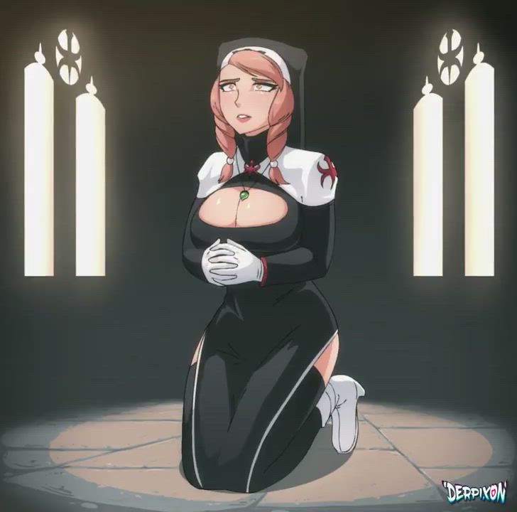 Nun getting molested (Derpixon)