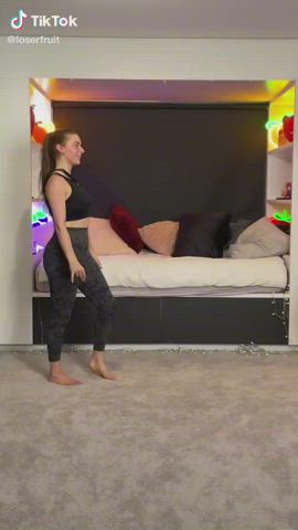 Girls TikTok Yoga Pants gif