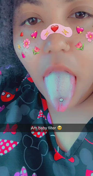 Long Tongue Pierced Piercing Tongue Fetish gif