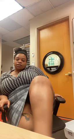bbw big tits boobs legs office onlyfans thick tits gif