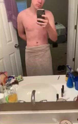 Big Dick Shower Towel gif