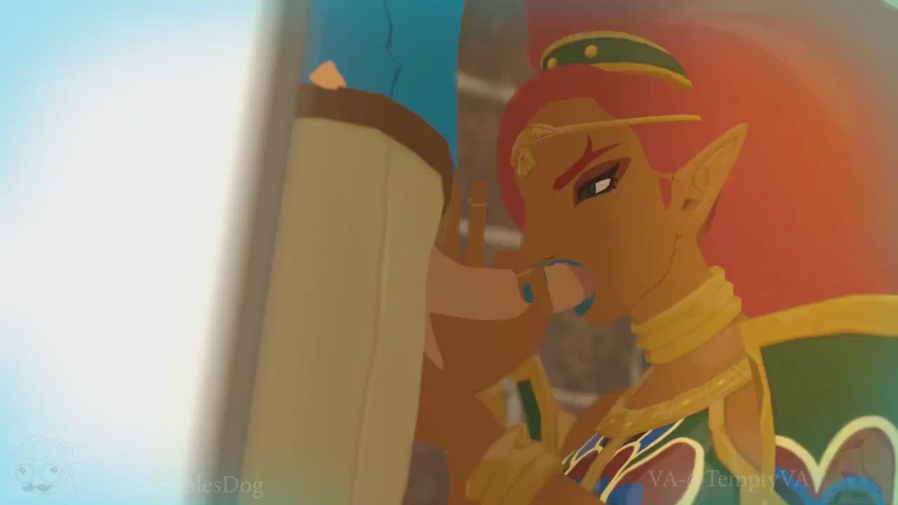 Urbosa helping out Link with some stress relief (ShamelessDeeg)