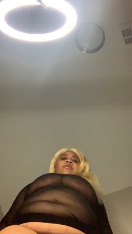 Beautiful thick ebony bbw giantess ready to crush you with this fat ass