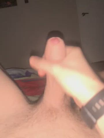 jerk off solo uncut gif