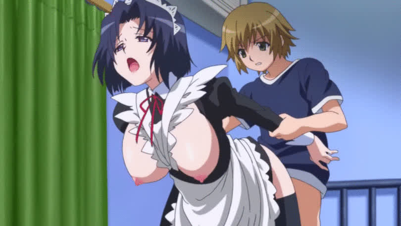 Animation Anime Big Tits Doggystyle Hentai Maid gif