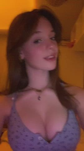 Big Tits Cleavage Teen TikTok gif