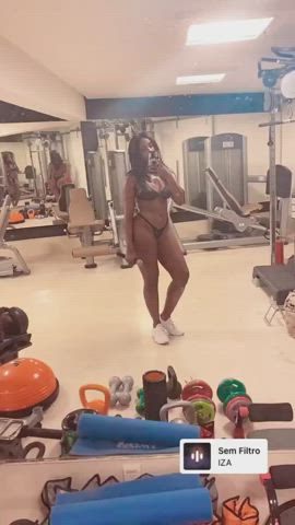 ebony gym sensual gif