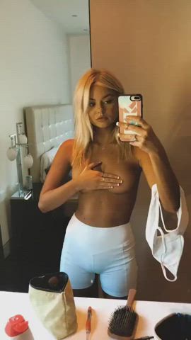 Blonde Tanned Tits gif