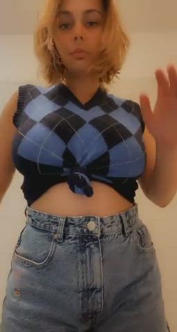 Big Tits Titty Drop Titty Fuck gif