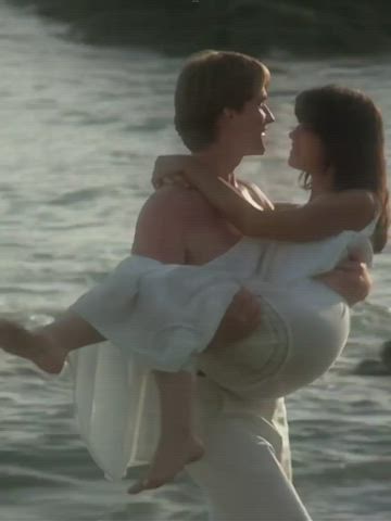 Celebrity Beach Kissing gif