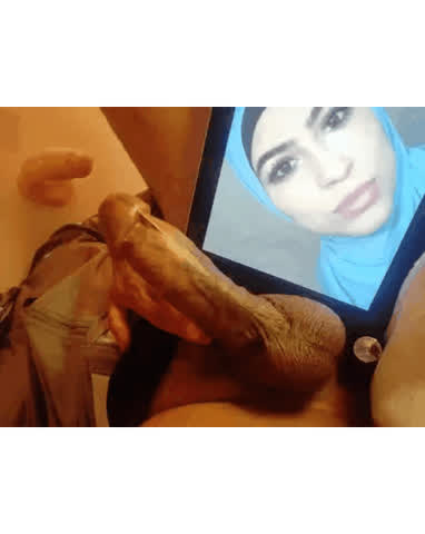 bbc big dick cock hijab nsfw tribbing tribute gif