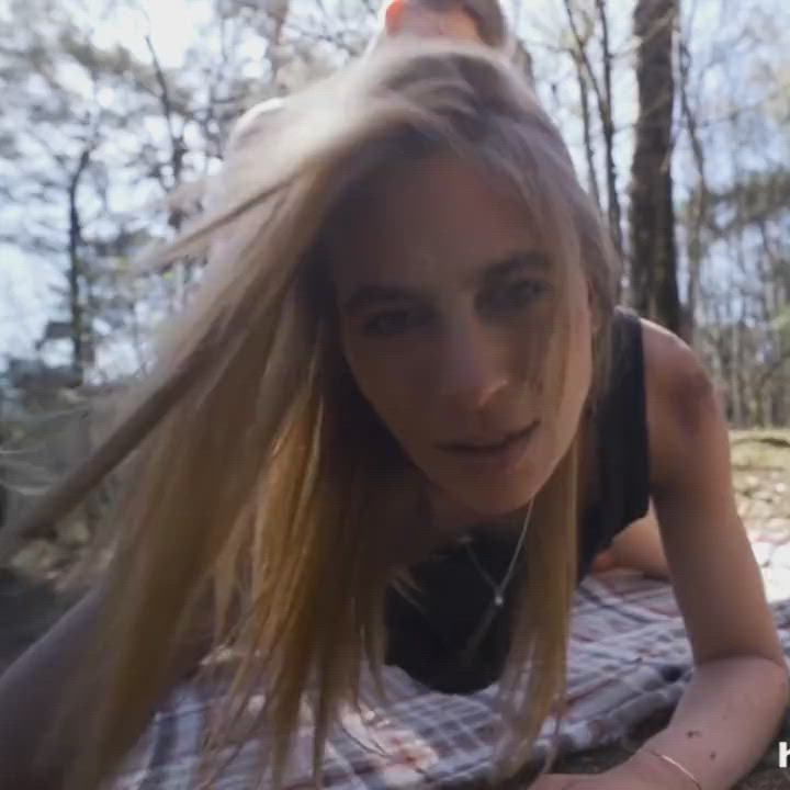 Amateur Cowgirl Outdoor gif