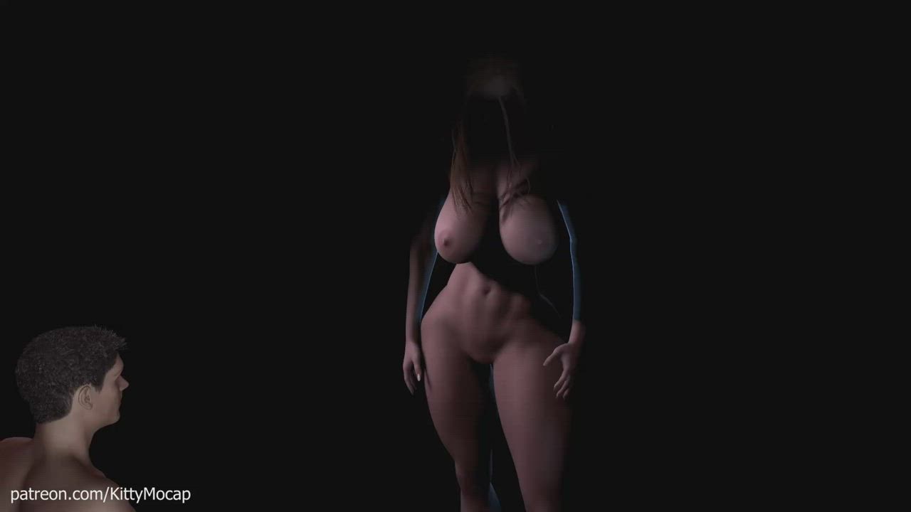 KittyMocap - Unforgettable night with a giant woman Motion Capture by Real girl