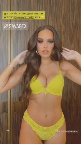 cleavage lingerie madison pettis gif