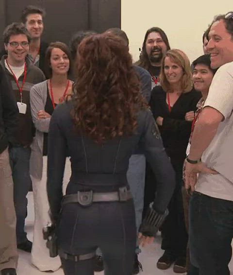 booty redhead scarlett johansson gif