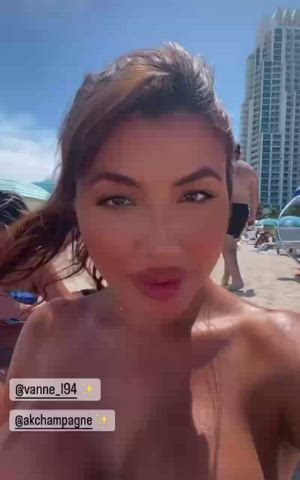 Beach Latina Ponytail gif